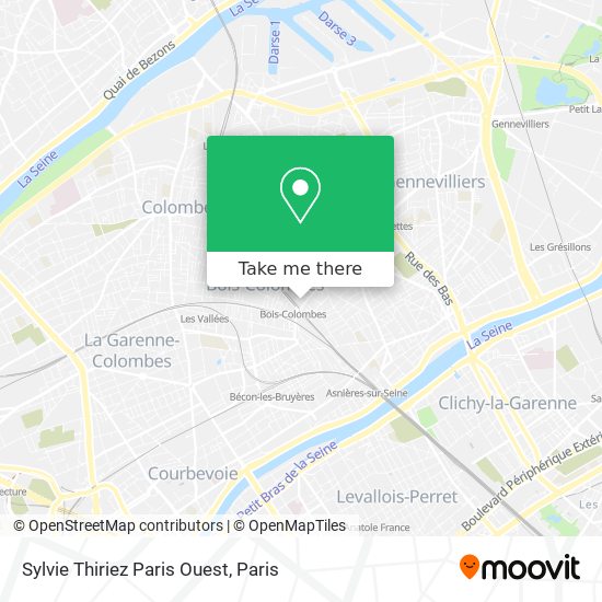 Sylvie Thiriez Paris Ouest map