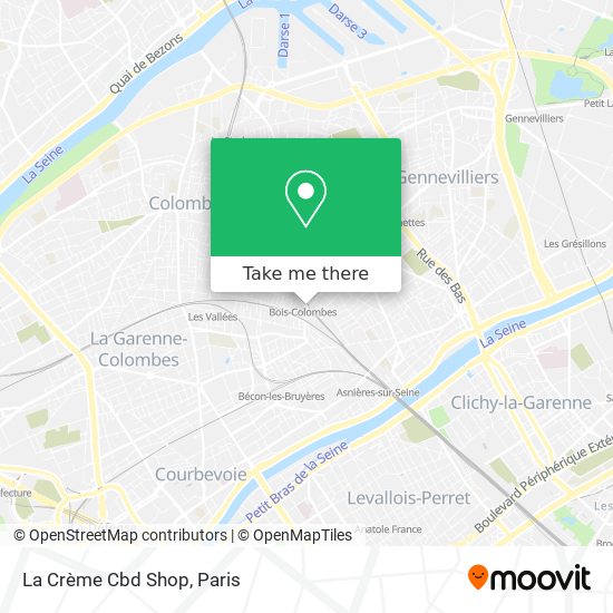 La Crème Cbd Shop map