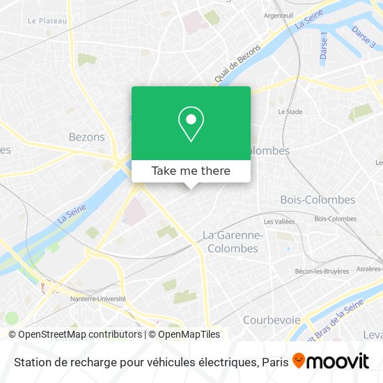 Mapa Station de recharge pour véhicules électriques