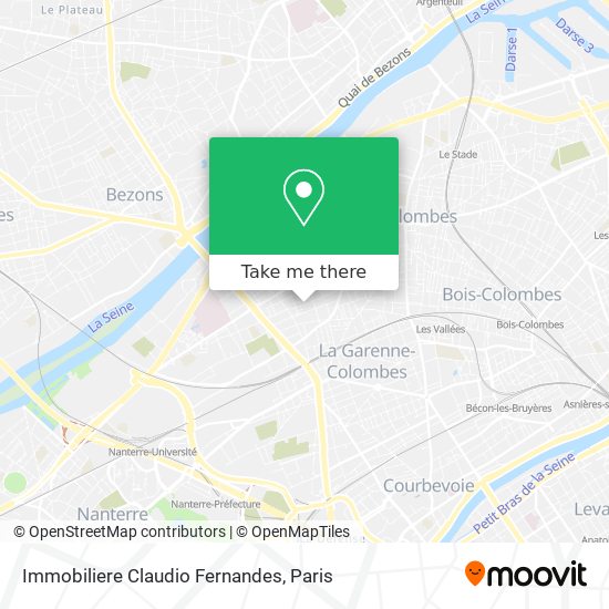 Immobiliere Claudio Fernandes map