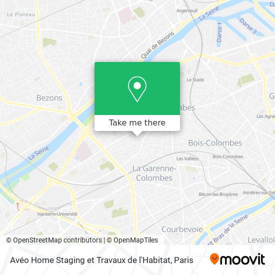 Mapa Avéo Home Staging et Travaux de l'Habitat