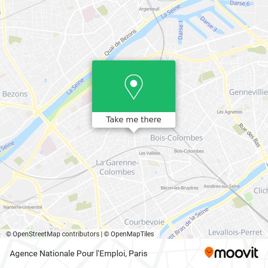 Agence Nationale Pour l'Emploi map