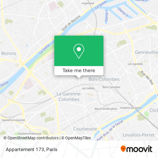 Mapa Appartement 173