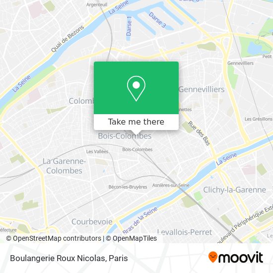 Mapa Boulangerie Roux Nicolas