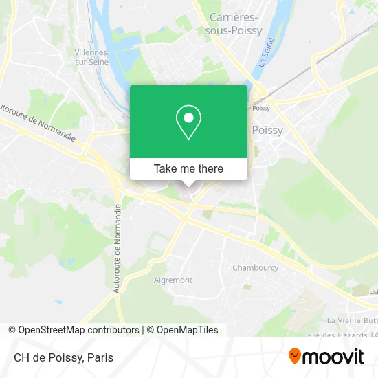 CH de Poissy map