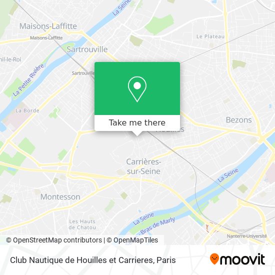 Club Nautique de Houilles et Carrieres map