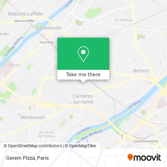 Gerem Pizza map