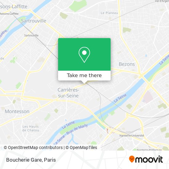 Mapa Boucherie Gare