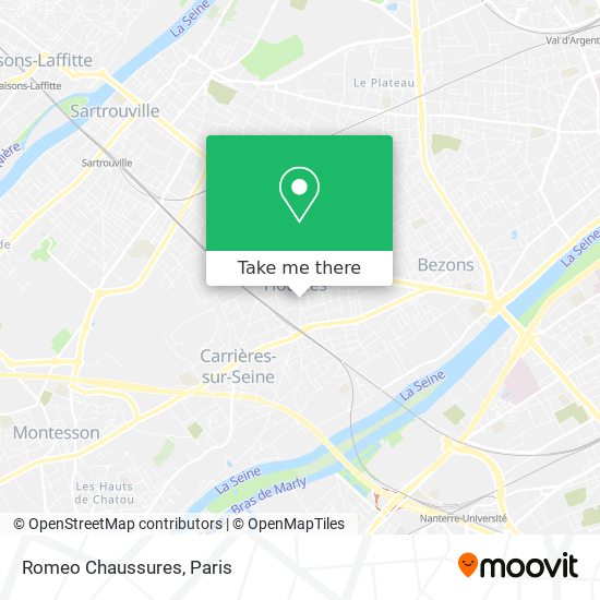 Romeo Chaussures map