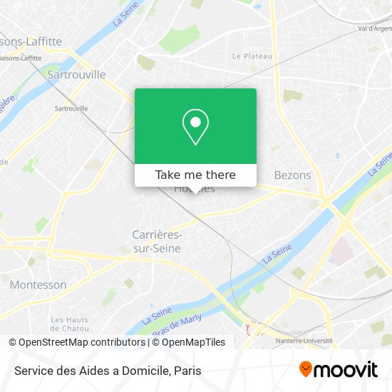 Service des Aides a Domicile map