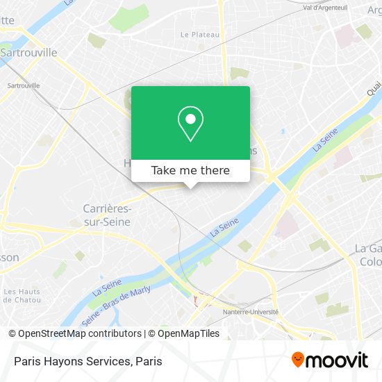 Paris Hayons Services map