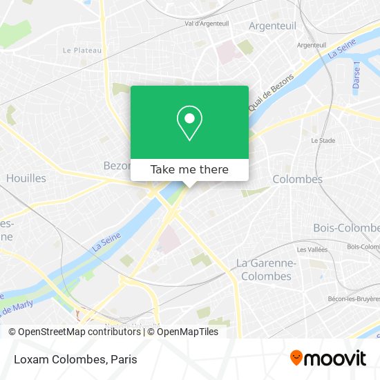 Mapa Loxam Colombes