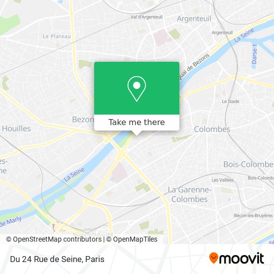 Mapa Du 24 Rue de Seine