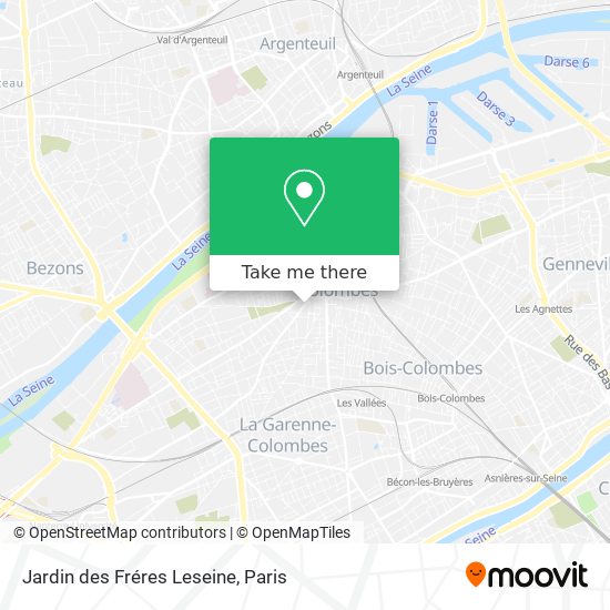 Jardin des Fréres Leseine map