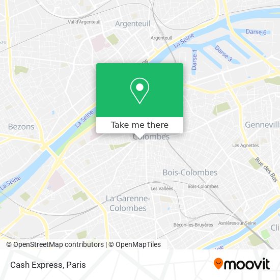 Cash Express map