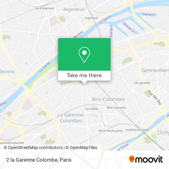 2 la Garenne Colombe map