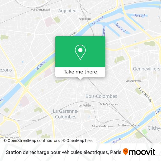 Mapa Station de recharge pour véhicules électriques