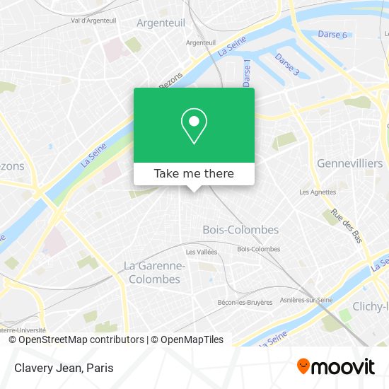 Clavery Jean map