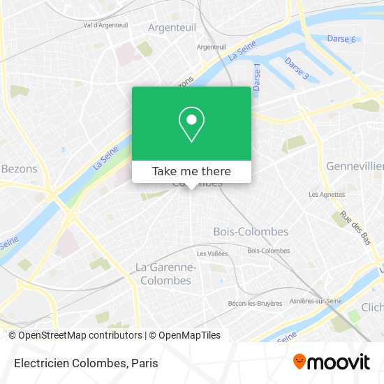 Mapa Electricien Colombes