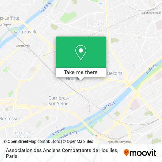 Mapa Association des Anciens Combattants de Houilles