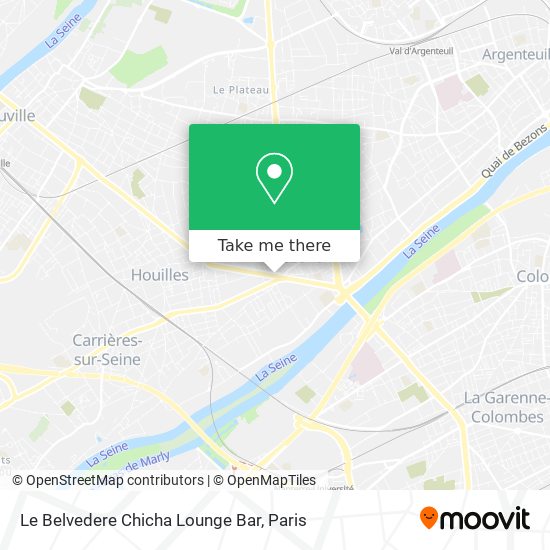 Le Belvedere Chicha Lounge Bar map