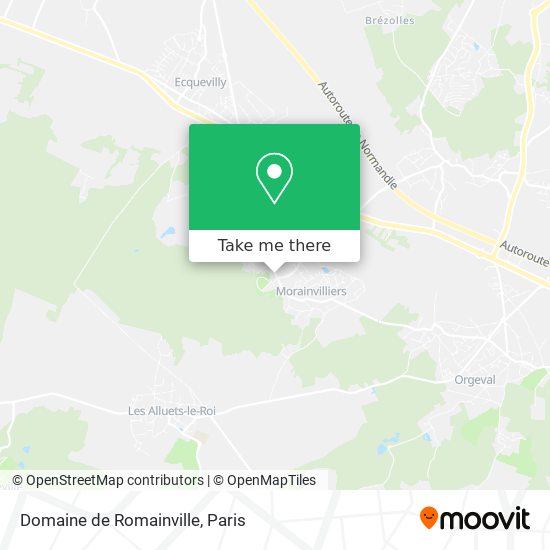 Domaine de Romainville map