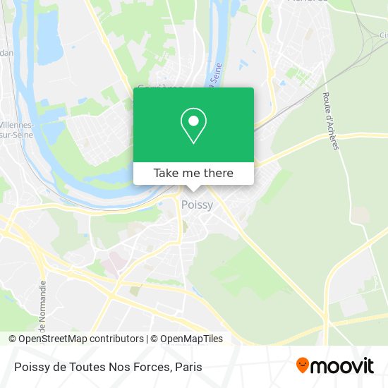 Mapa Poissy de Toutes Nos Forces