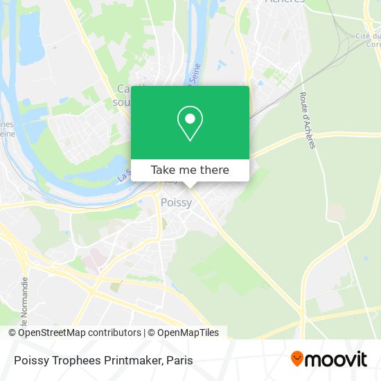 Poissy Trophees Printmaker map