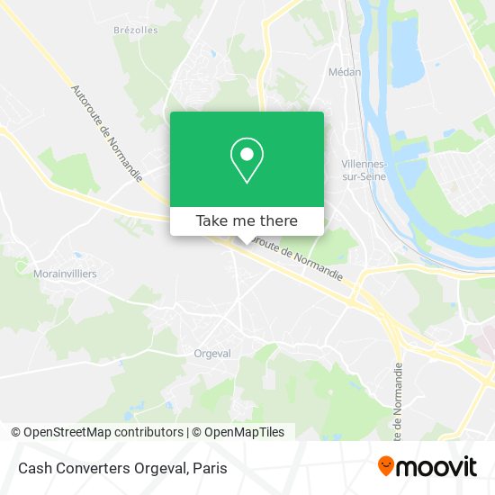 Mapa Cash Converters Orgeval