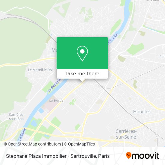 Mapa Stephane Plaza Immobilier - Sartrouville