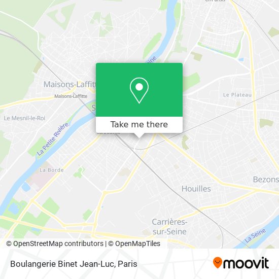 Boulangerie Binet Jean-Luc map
