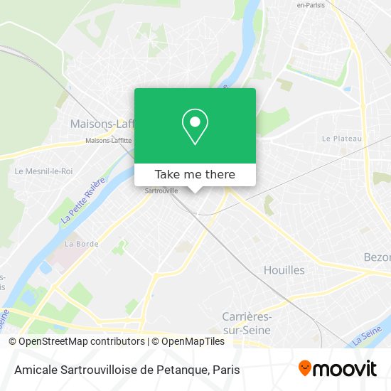 Amicale Sartrouvilloise de Petanque map