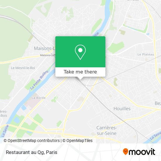 Restaurant au Qg map