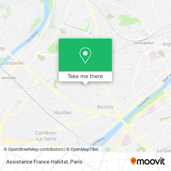 Mapa Assistance France Habitat