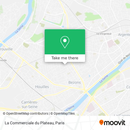 La Commerciale du Plateau map