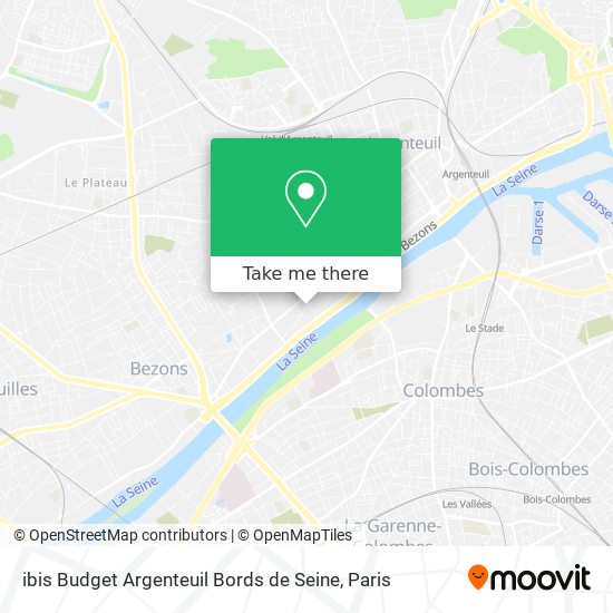 ibis Budget Argenteuil Bords de Seine map