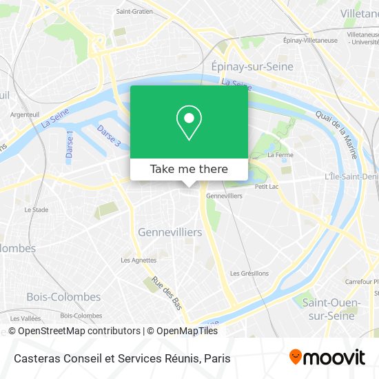 Casteras Conseil et Services Réunis map