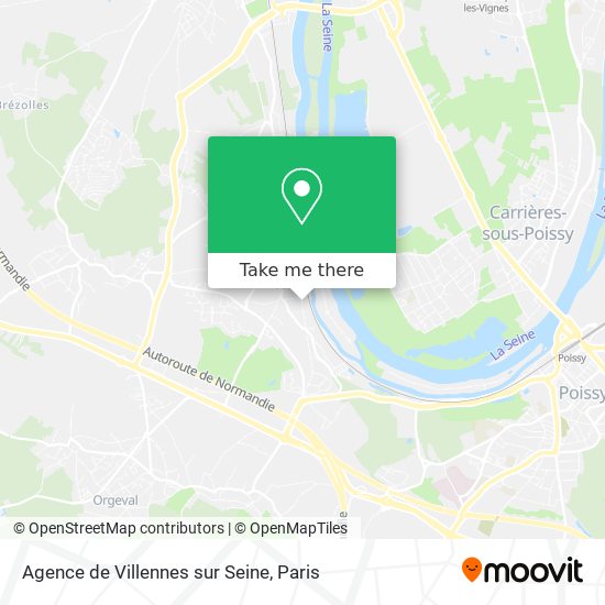 Mapa Agence de Villennes sur Seine