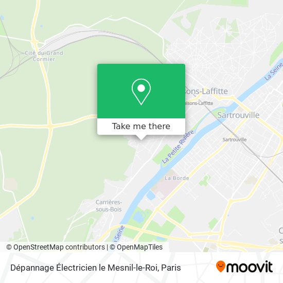 Dépannage Électricien le Mesnil-le-Roi map