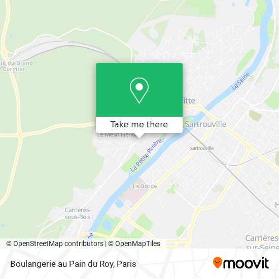Boulangerie au Pain du Roy map