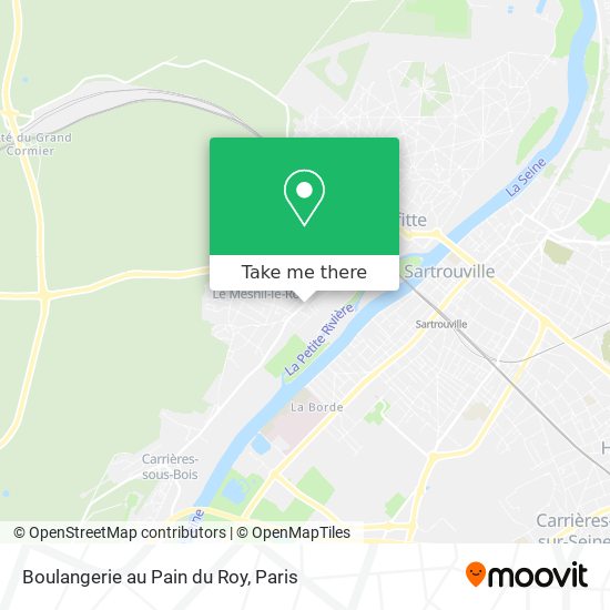 Mapa Boulangerie au Pain du Roy