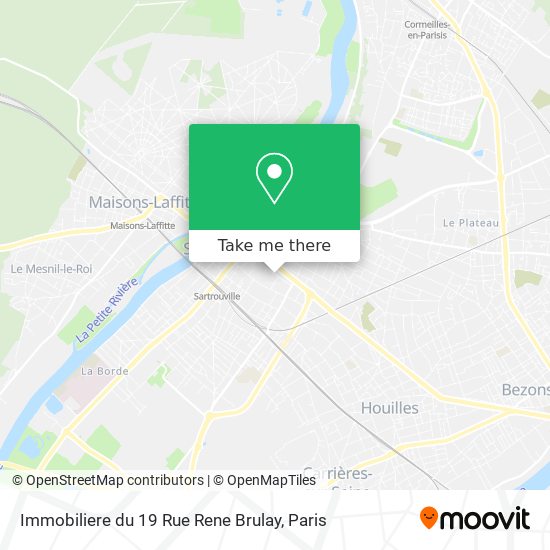 Mapa Immobiliere du 19 Rue Rene Brulay