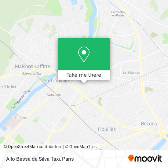 Allo Bessa da Silva Taxi map