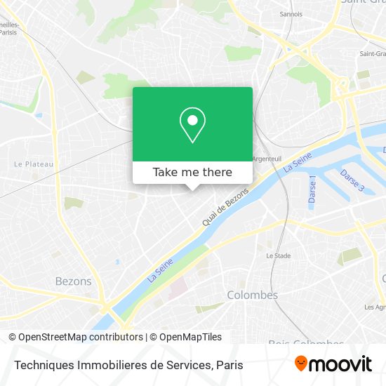 Techniques Immobilieres de Services map