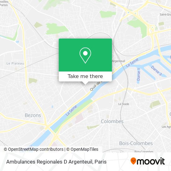 Ambulances Regionales D Argenteuil map