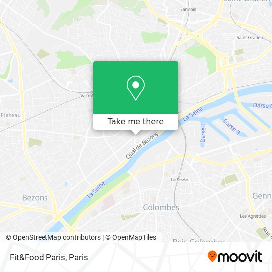 Mapa Fit&Food Paris