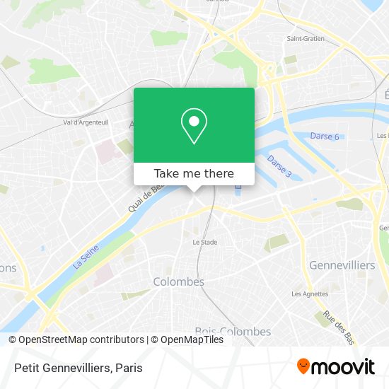 Petit Gennevilliers map