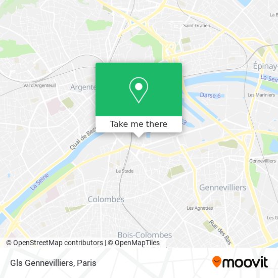 Gls Gennevilliers map