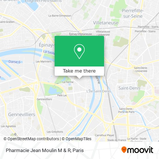 Mapa Pharmacie Jean Moulin M & R