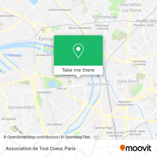 Association de Tout Coeur map